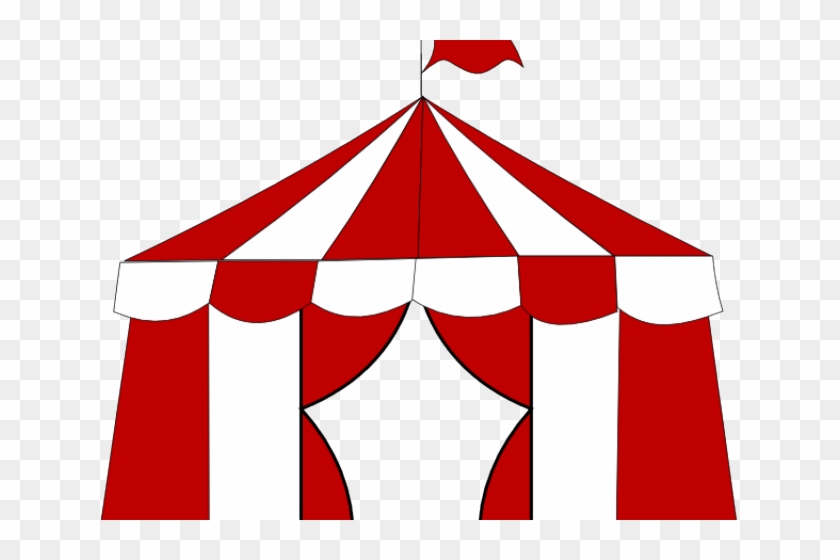 Carnival Clipart Circus Tent - Blue Circus Tent Clipart - Png Download #1360282