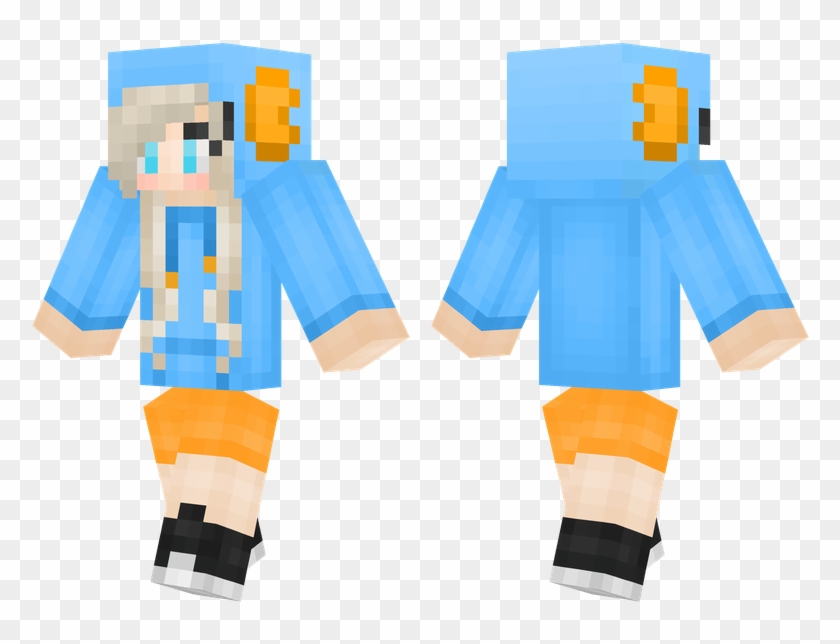 Mudkip Girl - Creeper Girl Mcpe Skin Clipart