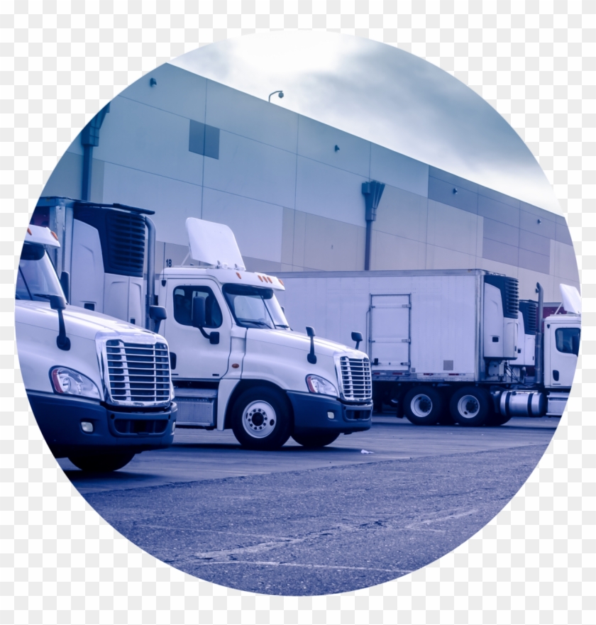 Delivery Truck Circle - Kooner Transport Ltd Clipart