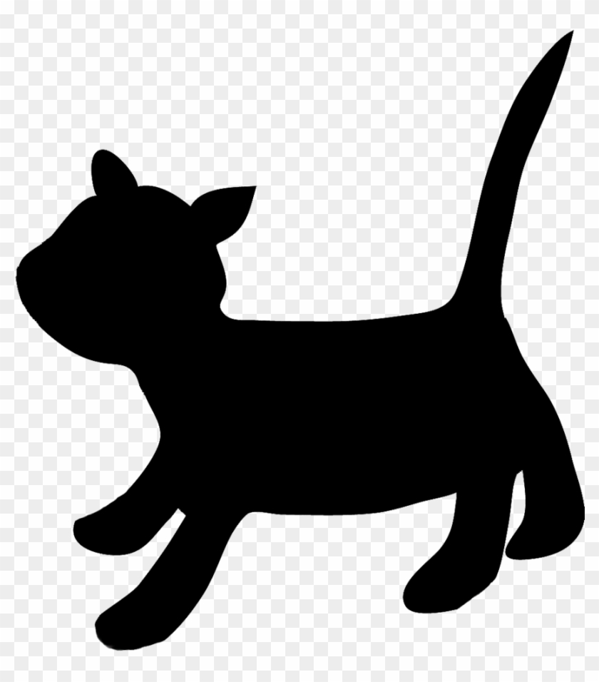 Clip Transparent Download Running Cat Clipart - Running Black Cat Clipart - Png Download #1360942
