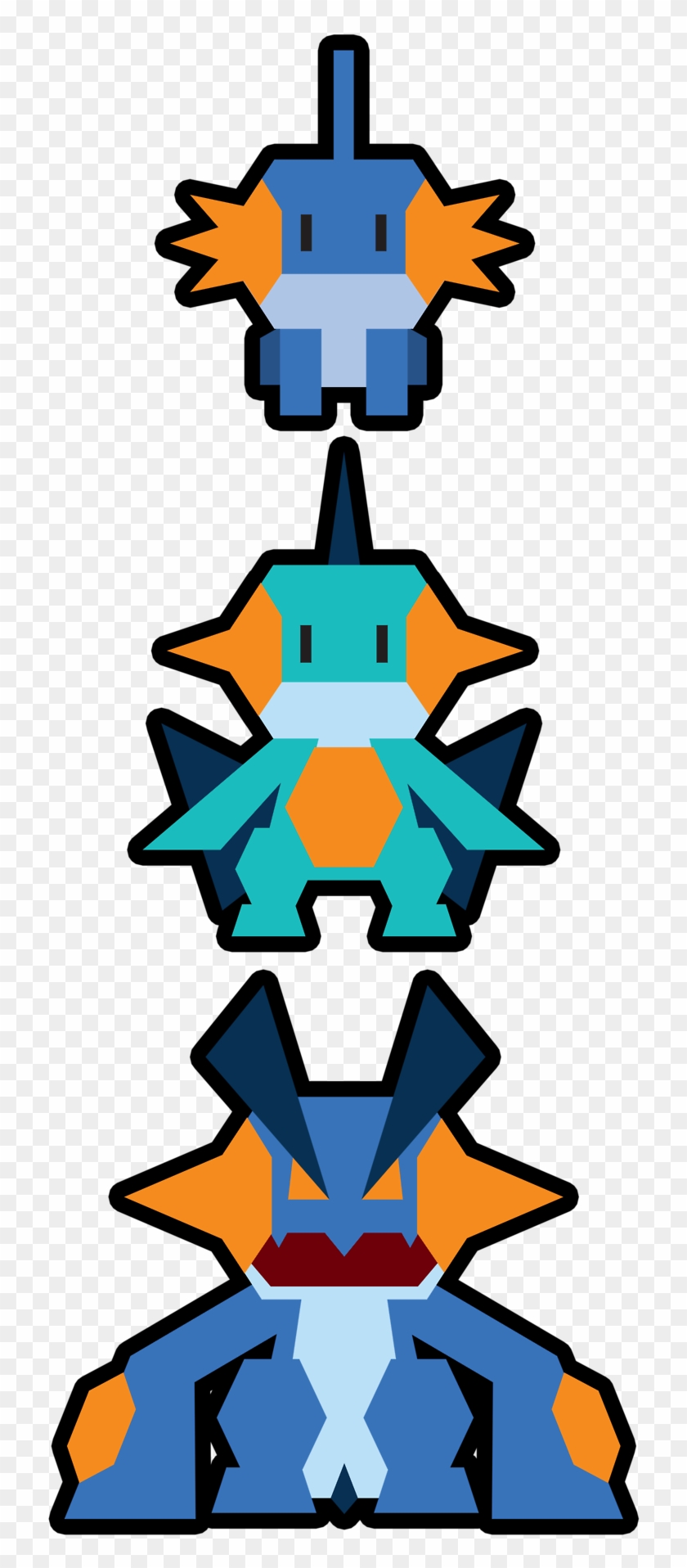 Mudkip Marshtomp Swampert - Mudkip Pop Clipart