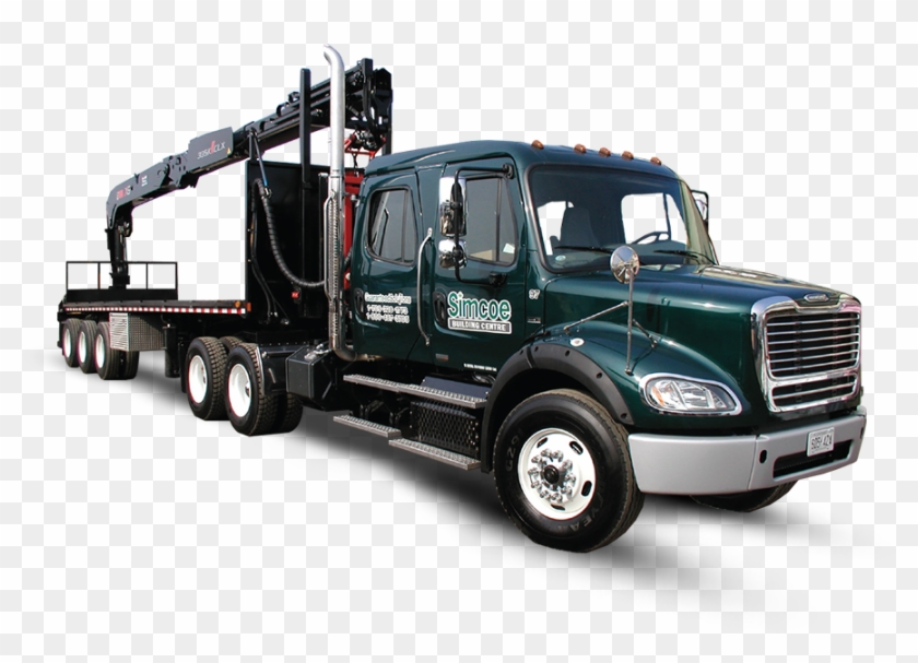 Green Simcoe Block Truck - Trailer Truck Clipart