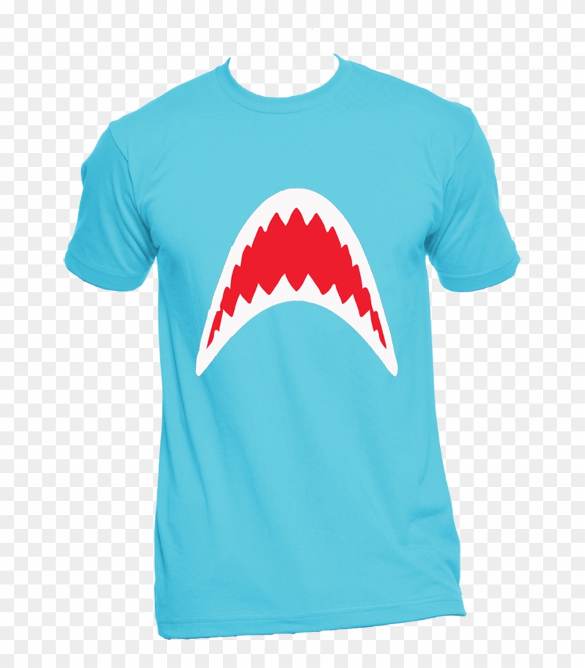 Shark Jaws Shirt Turquoise Aa2001 Original - Ibew Wife Shirts Clipart