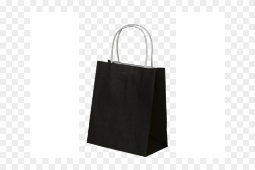 Black Paper Bag Png - Tote Bag Clipart #1361855