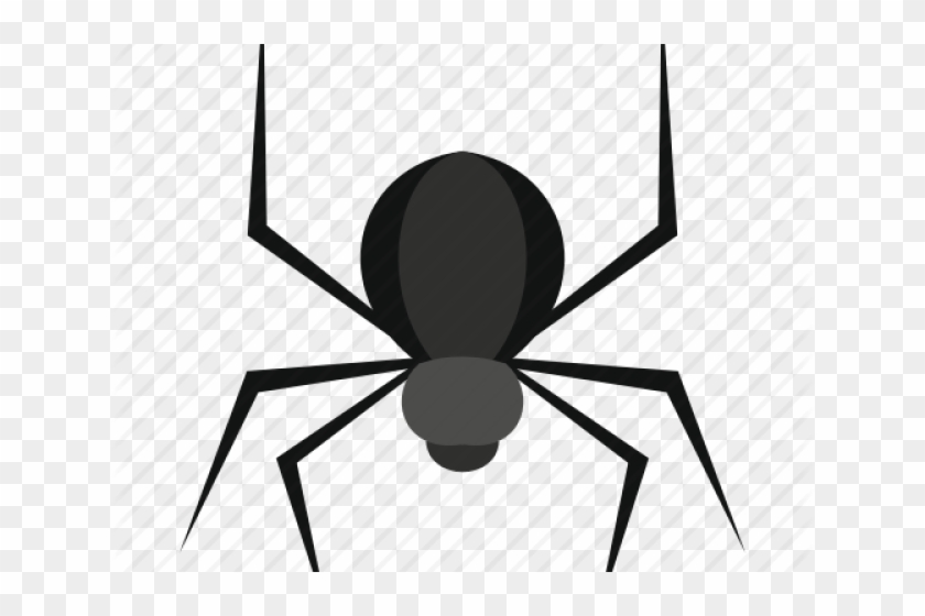 Black Widow Clipart Scary Spider - Jednoduchý Pavouk - Png Download #1363003