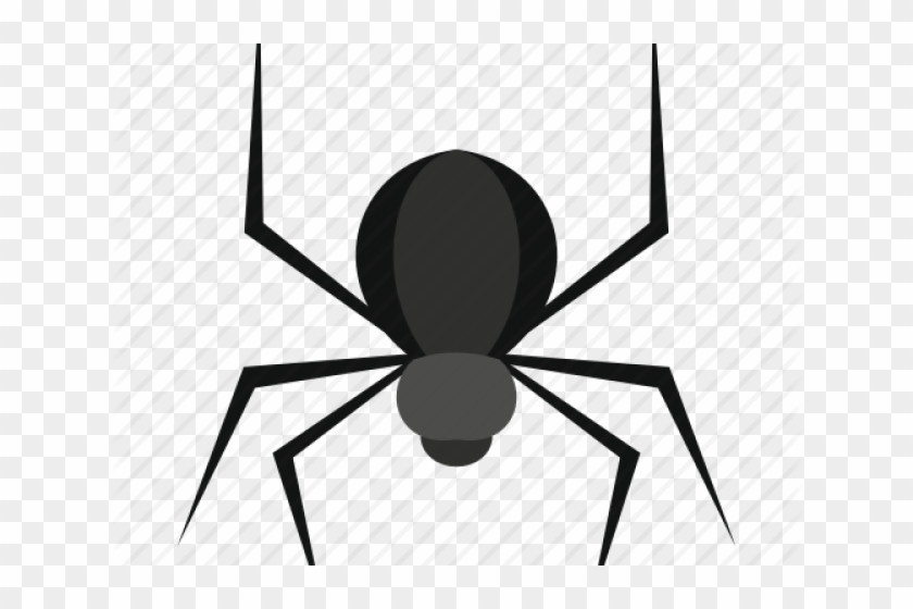 Black Widow Clipart Scary Spider - Jednoduchý Pavouk - Png Download #1363003