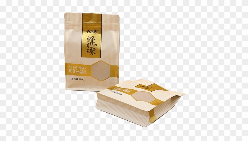 Window Bags For Food Brown Paper Craft Block Bottom - Carton Clipart #1363038