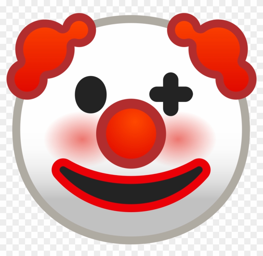 Clown Face Icon - Payaso Emoji Clipart #1363203