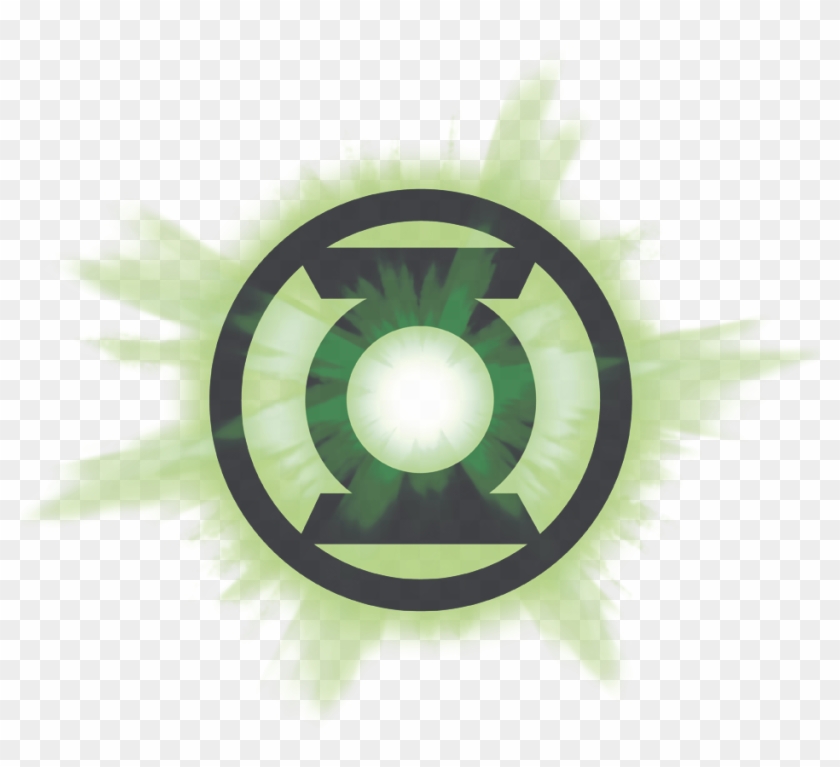 Green Lantern Green Glow Men's Ringer T-shirt - Green Lantern Clipart