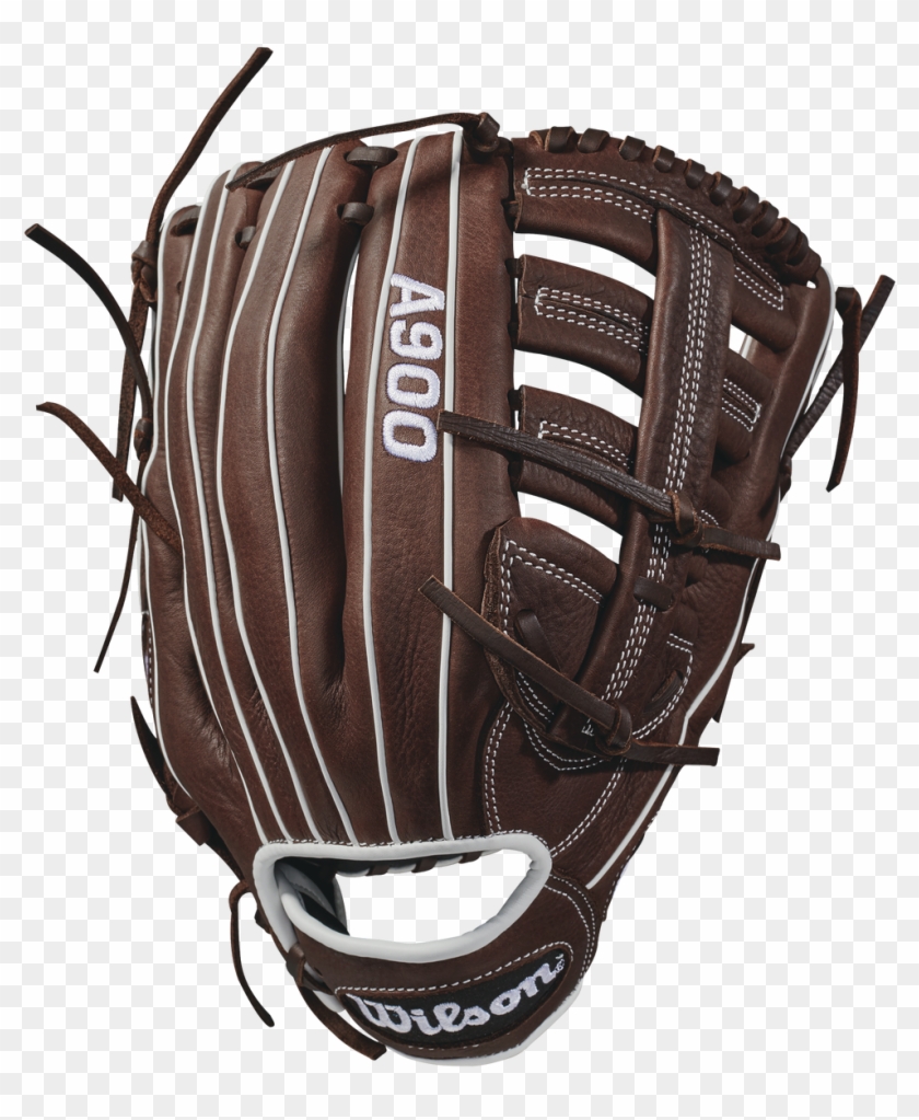 Wta09rb18125 A900 Dark Brown White Back - Wilson A900 12.5 Clipart