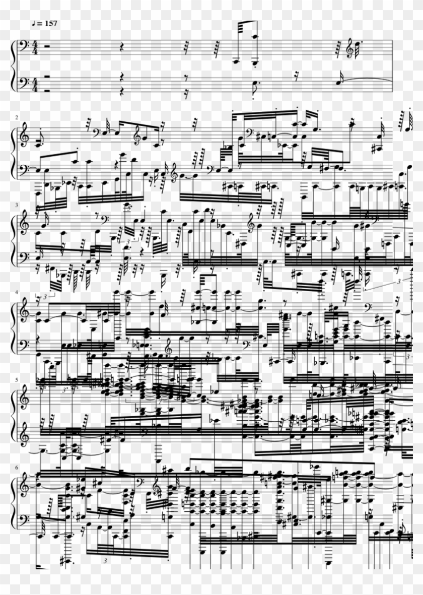 Yamakas In Space - Sheet Music Clipart #1363631