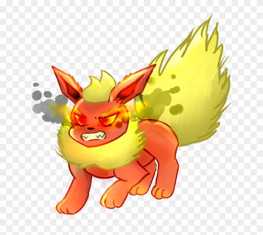 Pokemon Flareon Angry , Png Download - Angry Flareon Clipart