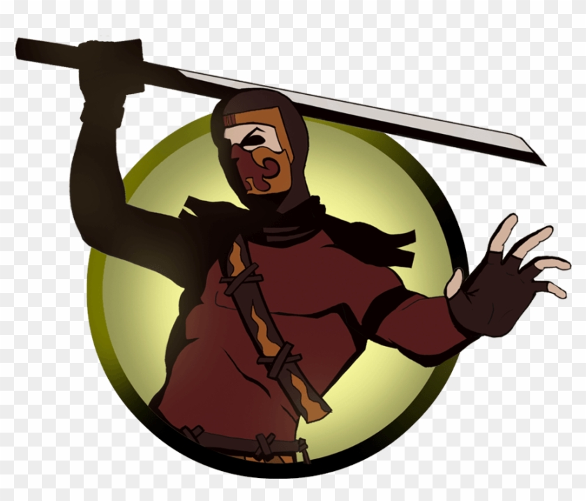 Ninja Sword Png - Shadow Fight 2 Survival Ninja Clipart #1364014
