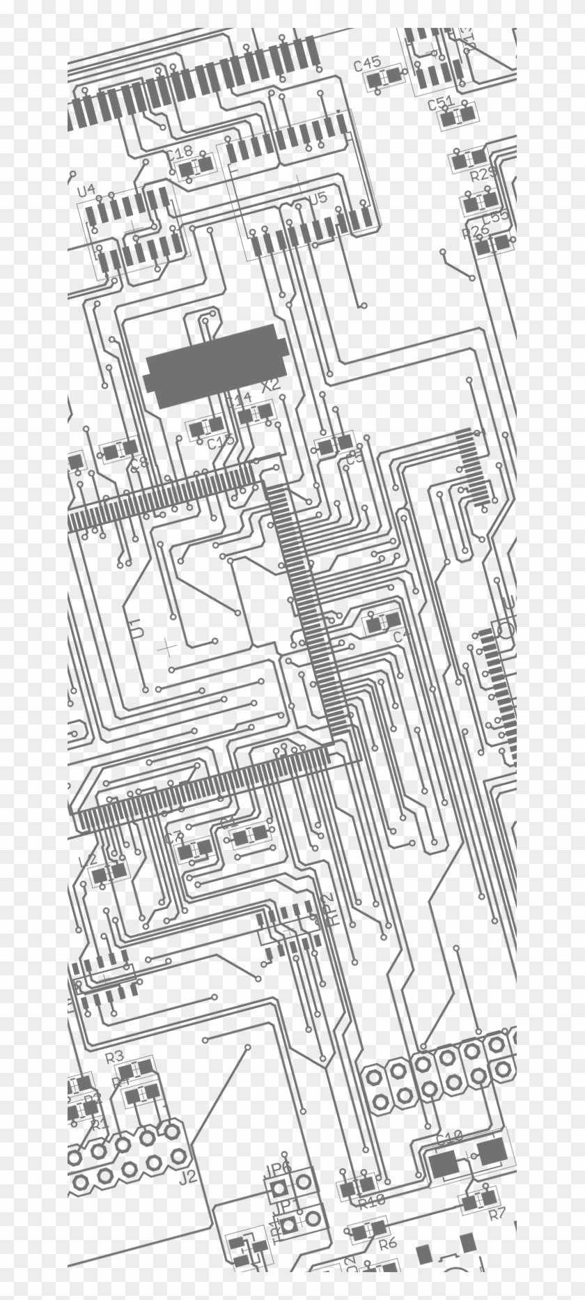 Eap7312 Pcb - Technical Drawing Clipart #1364100