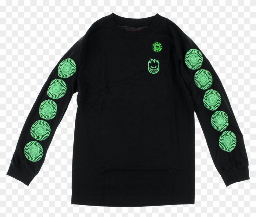 Spitfire Bighead Swirl Lit Glow Long Sleeve Shirt - Long-sleeved T-shirt Clipart