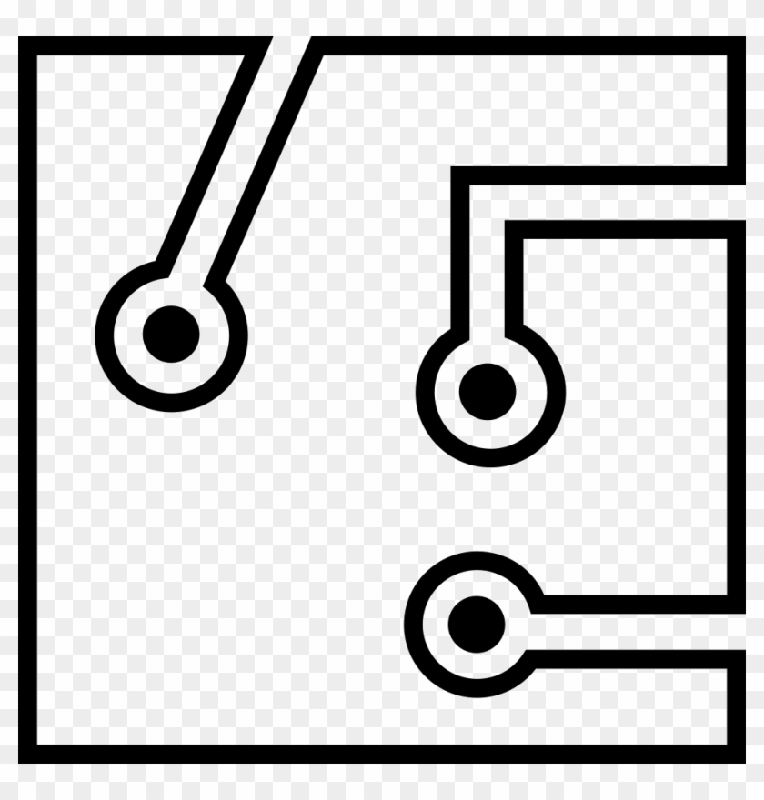 Circuit Board Comments - White Circuit Board Icon Png Clipart #1364249