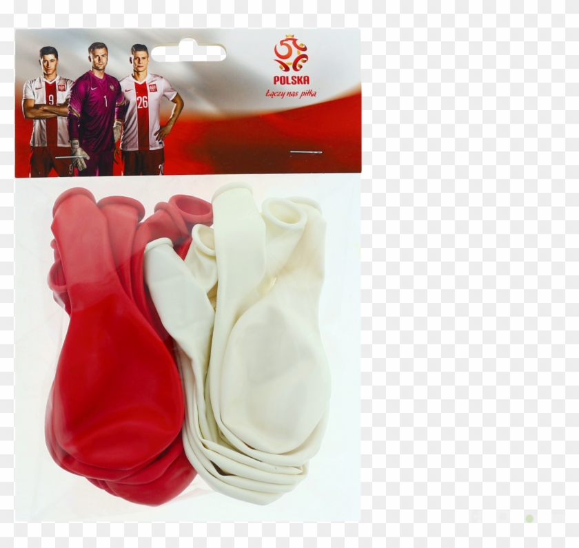 White And Red Balloons 10 Pcs - Elbow Clipart