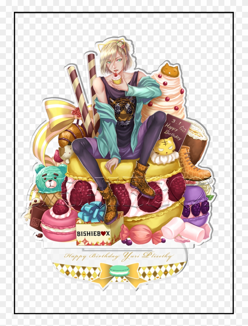Yuri Plisetsky Happy Birthday- Acrylic Stand [bishieb❤x - Cartoon Clipart