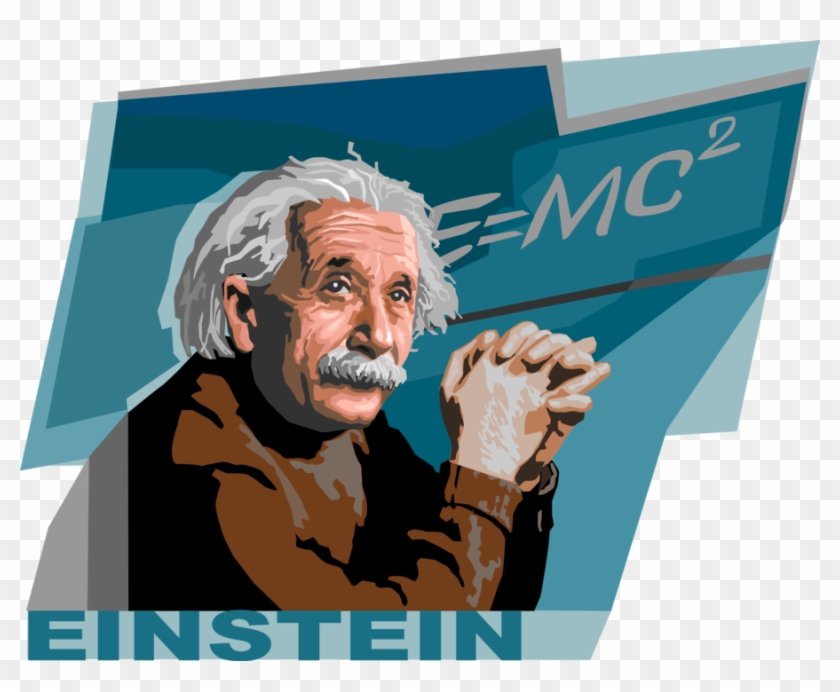 Vector Illustration Of Albert Einstein, German Theoretical - Albert Einstein Vector Png Clipart