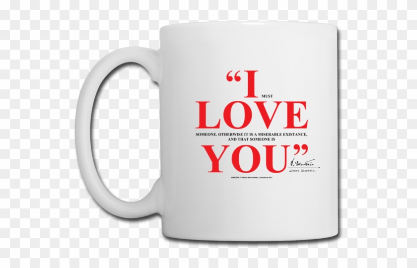 Albert Einstein I Love You Quote Mug - Jacksgap Clipart