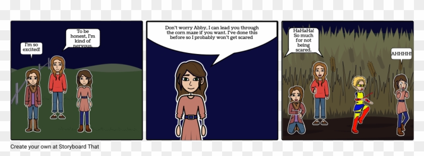 The Clown, The Kazoo, And The Corn Maze - Cartoon Clipart