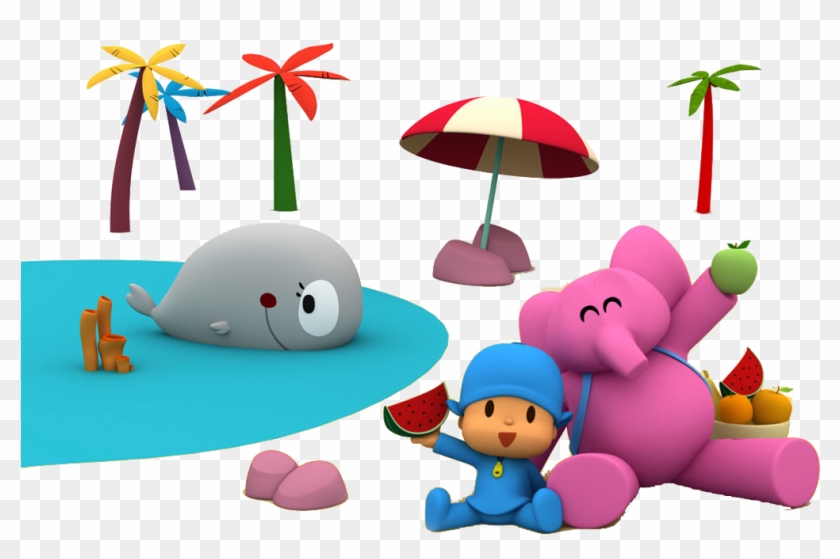 Gifs Y Fondos De Pocoyo - Pocoyo En La Playa Clipart #1365082