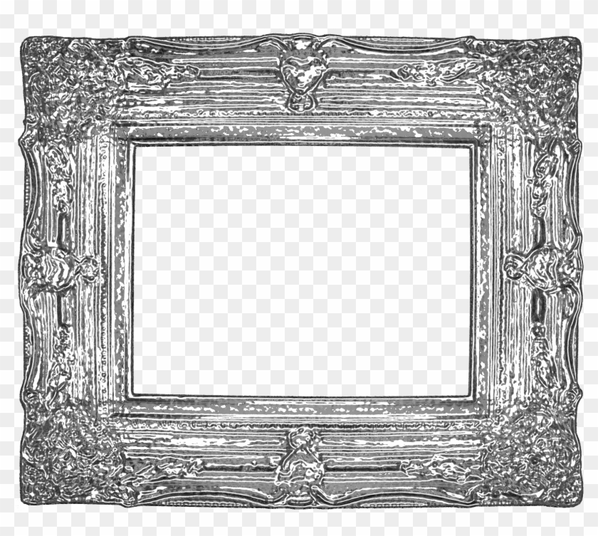 Lots Of Awesome Vintage Ornate Frames Right Click And - Line Art Clipart