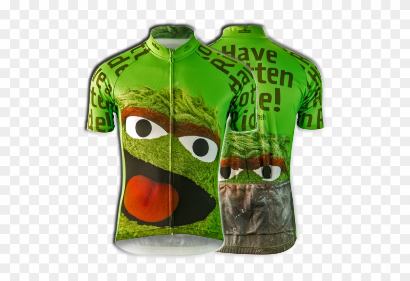 Oscar The Grouch Cycling Jersey - Sesame Street Cycling Jersey Clipart #1365287