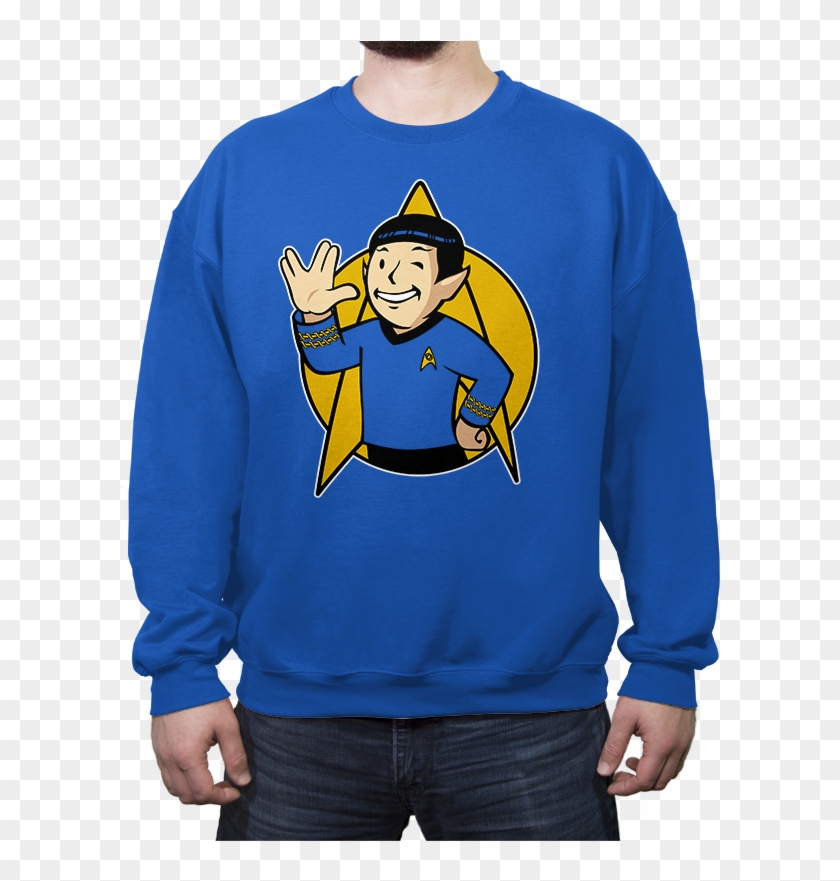 Spock Boy - Crew Neck - Crew Neck - Ript Apparel - - Golden Frieza Gym Shirt Clipart #1365310