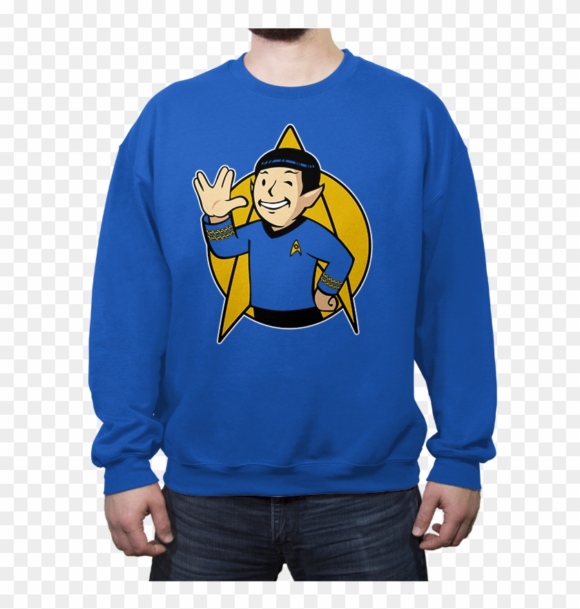 Spock Boy - Crew Neck - Crew Neck - Ript Apparel - - Golden Frieza Gym Shirt Clipart