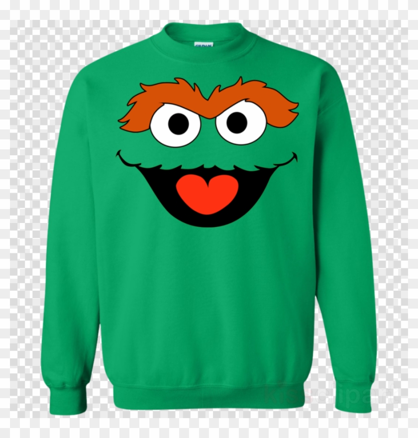 Download Sesame Street Clipart Elmo Oscar The Grouch - Sweatshirt - Png Download #1365377