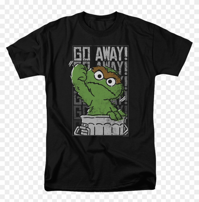 Go Away Oscar The Grouch T-shirt - Oscar The Grouch Tee Shirt Clipart #1365409