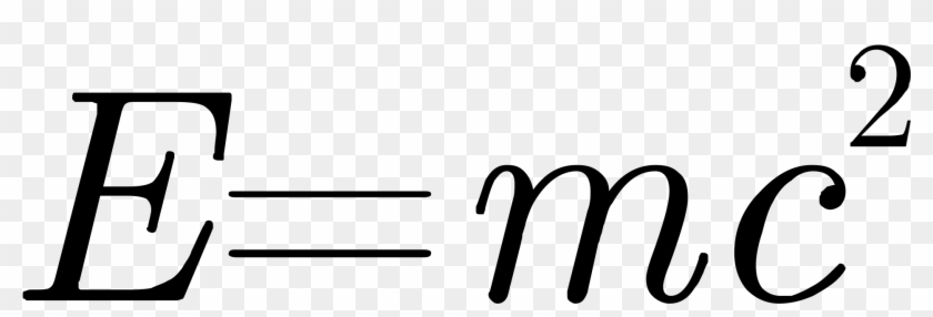 Equation Of E=mc^2 - E Mc2 Png Clipart #1365837