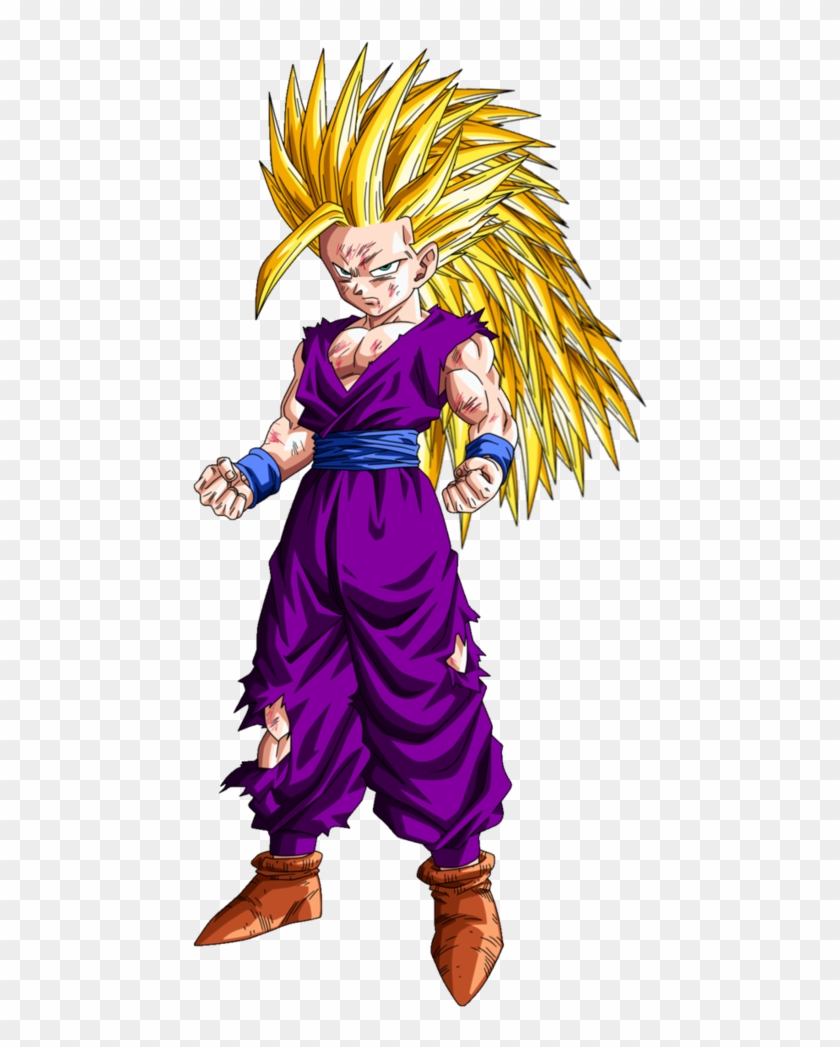 Ssj 12 Goku - Gohan Super Saiyan 3 Png Clipart
