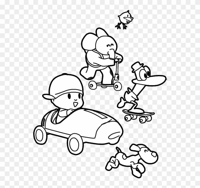 Pocoyo Kids Drawing Clipart #1366186