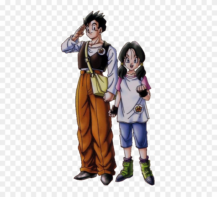 Son Gohan, Pan E Eu ♥ - Gohan And Videl Transparent Clipart