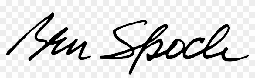Open - Benjamin Spock Signature Clipart