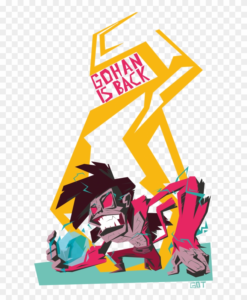 Gohan Is Back - Graphic Design Clipart