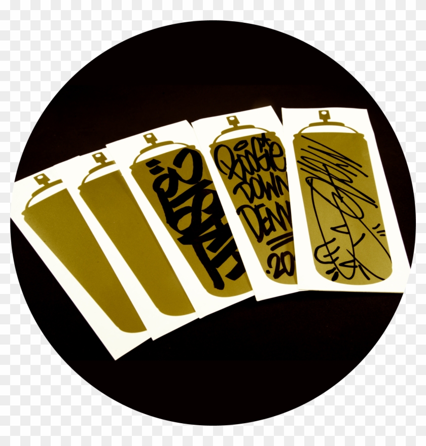 'get Up With Gold' Vinyl Sticker Packs - Skateboarding Clipart