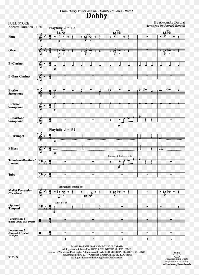 Dobby Thumbnail Dobby Thumbnail Dobby Thumbnail Dobby - Blazing Saddles Sheet Music Clipart