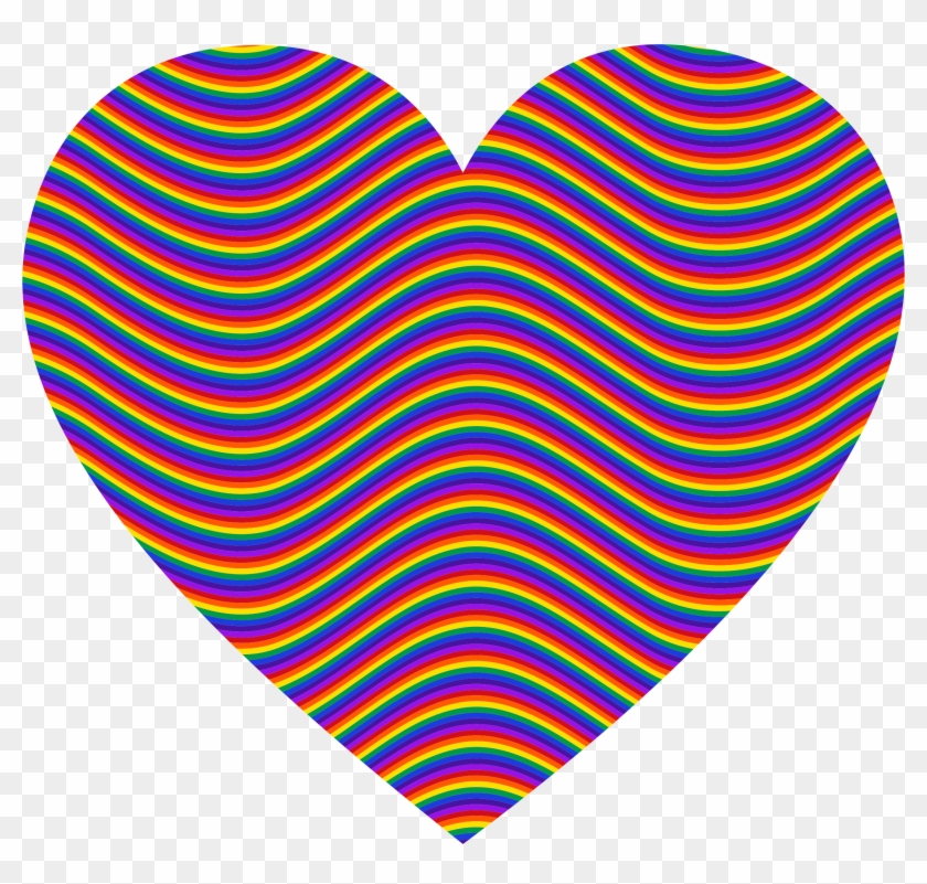 This Free Icons Png Design Of Rainbow Waves Heart Clipart