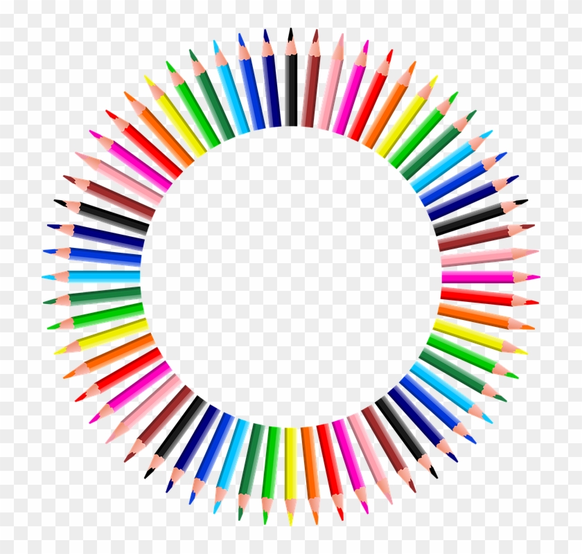 Colorful, Prismatic, Chromatic, Rainbow, Pencil, Write - Colorful Pencil Image Png Clipart #1367026