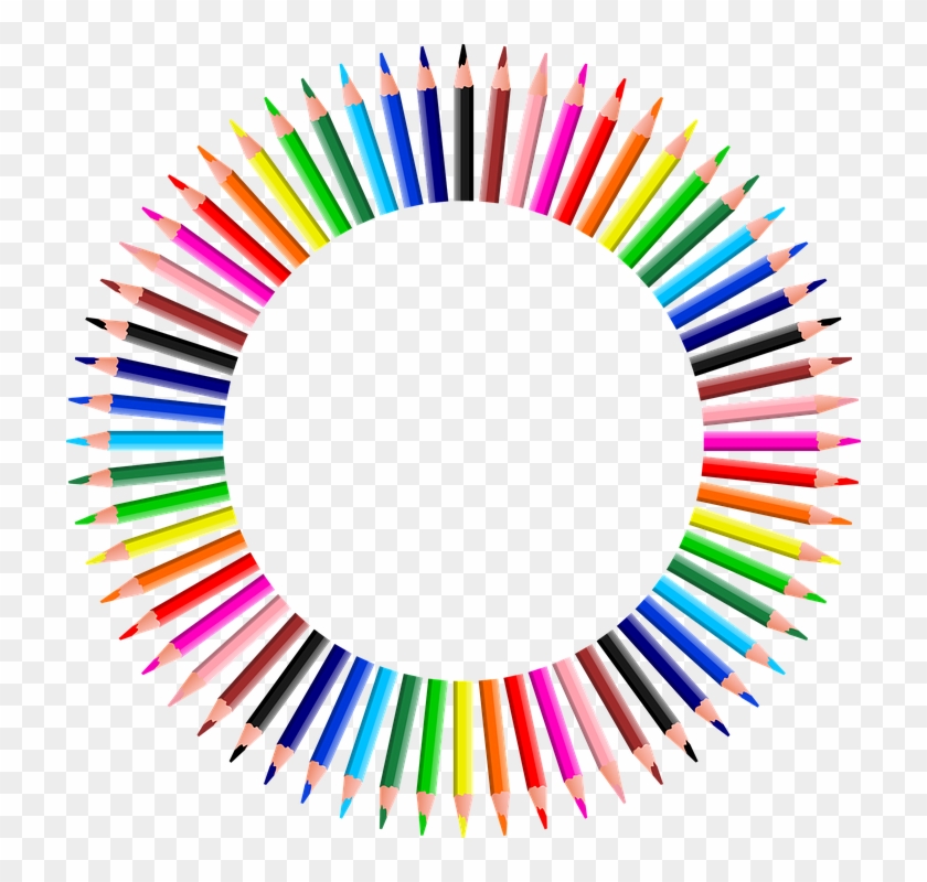 Colorful, Prismatic, Chromatic, Rainbow, Pencil, Write - Colorful Pencil Image Png Clipart