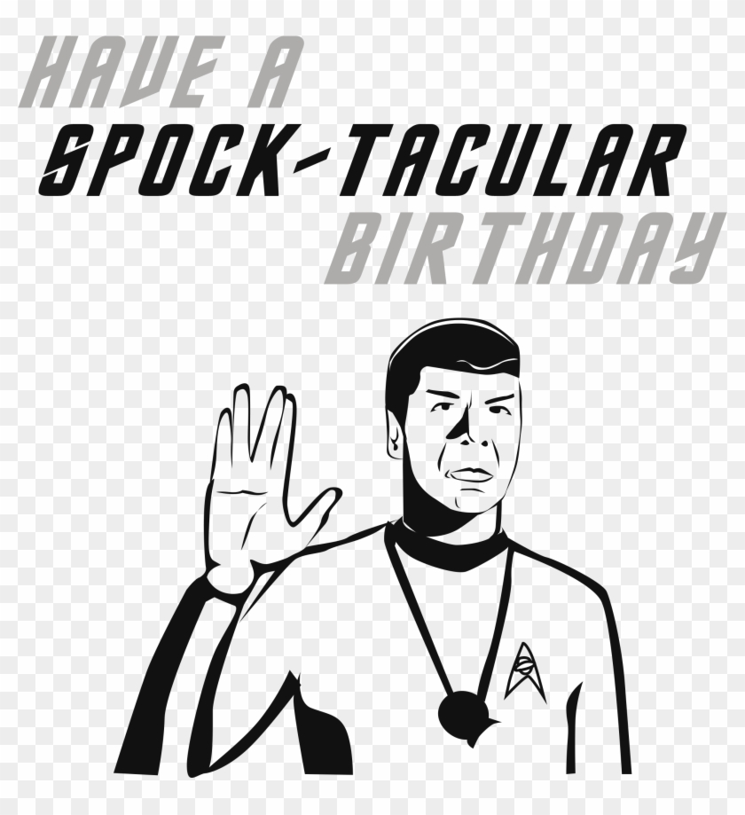 Spock Birthday Card - Pancho Clipart