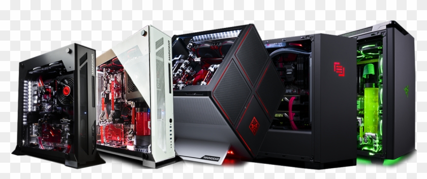 Custom Build Computer Options Centered - Gaming Computer Transparent Png Clipart