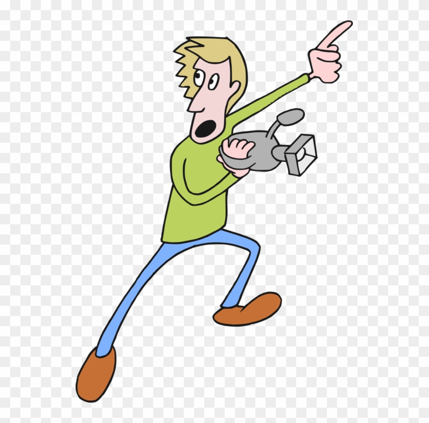 Camera Operator Cinematographer Cartoon Television - Cartoon Camera Man Png Clipart