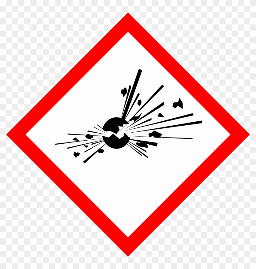 Bomb Clipart Emoji - Ghs Pictograms Explosive - Png Download #1367486
