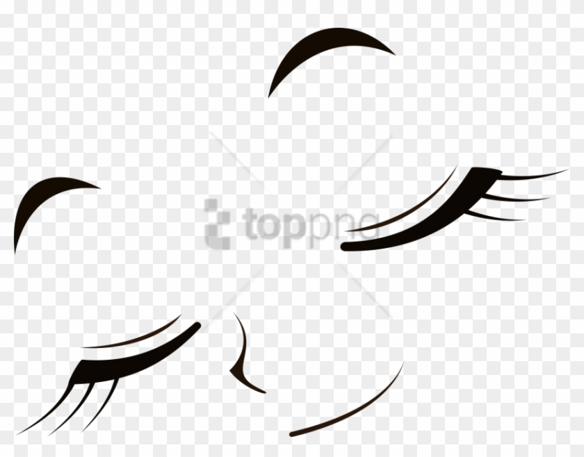 Free Png Closed Eyes Png Image With Transparent Background - Closed Anime Eyes Png Clipart