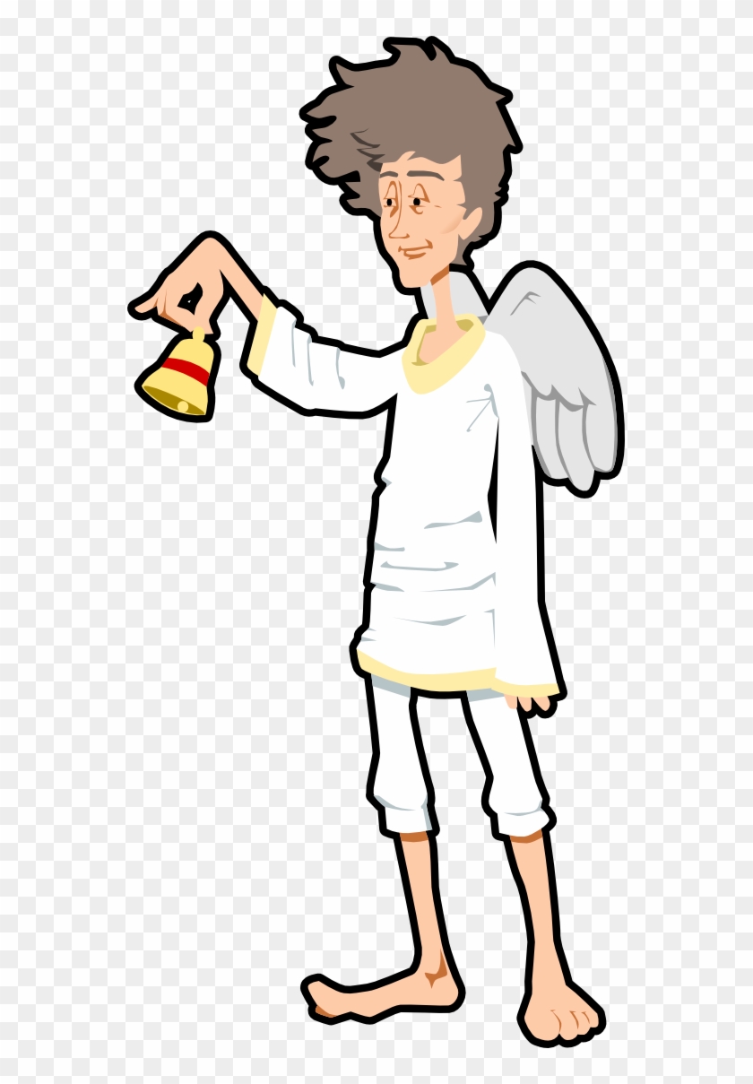 Angel Bell Xmas Christmas 555px - Clip Art - Png Download #1368547