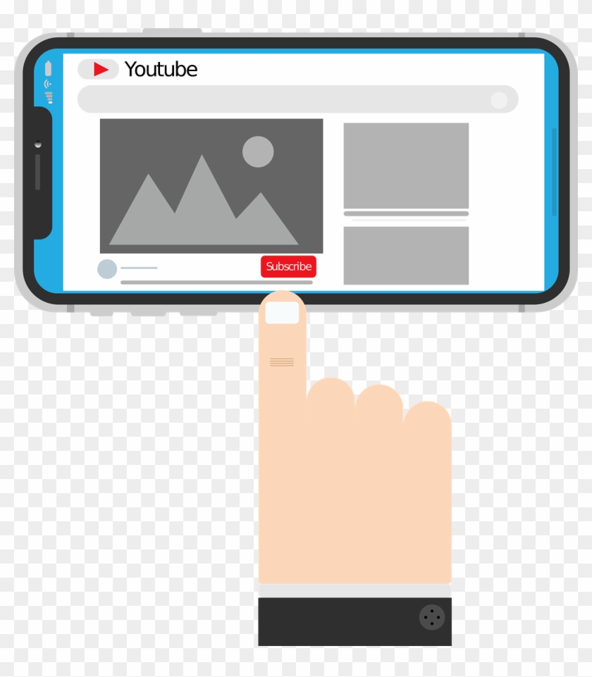 Youtube Subscribe Button Png - Youtube Subscribe Button Clipart #1368941